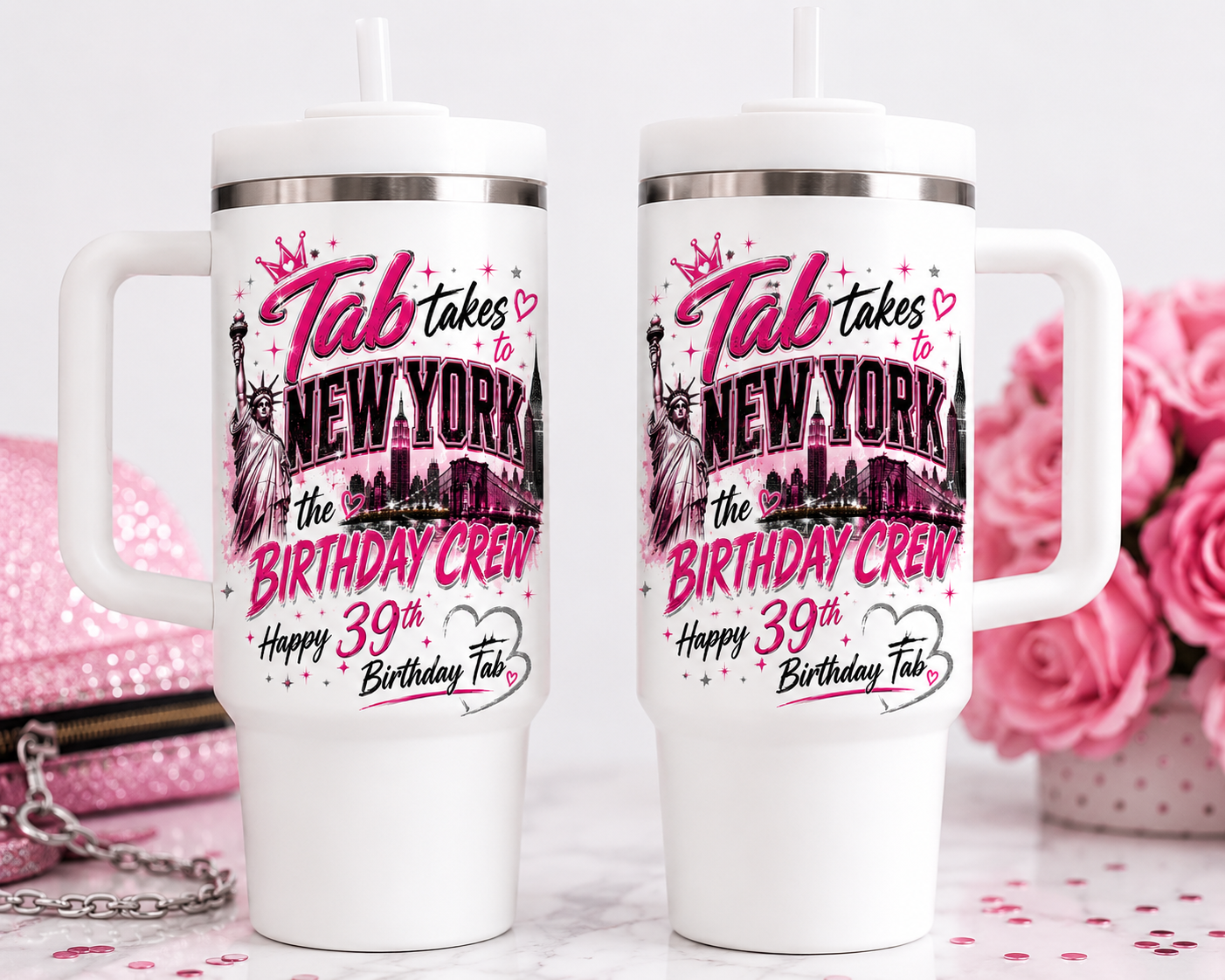 Tab Takes New York Birthday Crew Tumbler